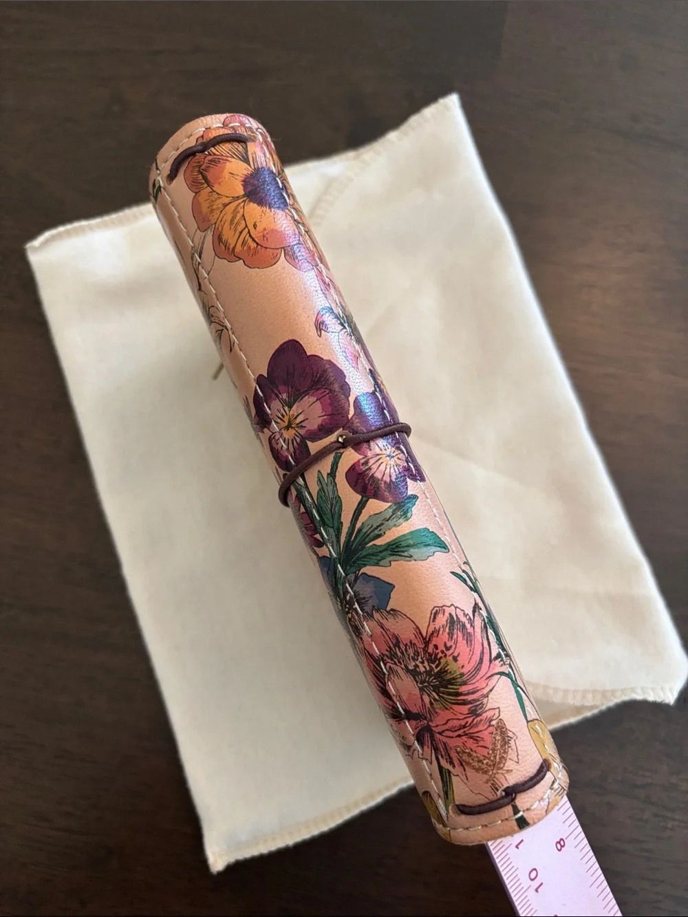 Chic Sparrow Sidekick Vintage Floral Leather Personal Size Cover Like New - Picture 3 of 16